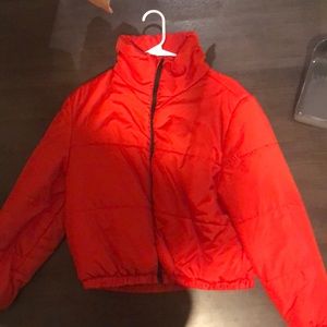 Like new red bomber jacket